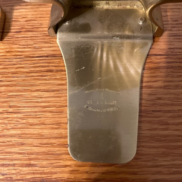 Vintage brass seashell bookends - Picture 4 of 5